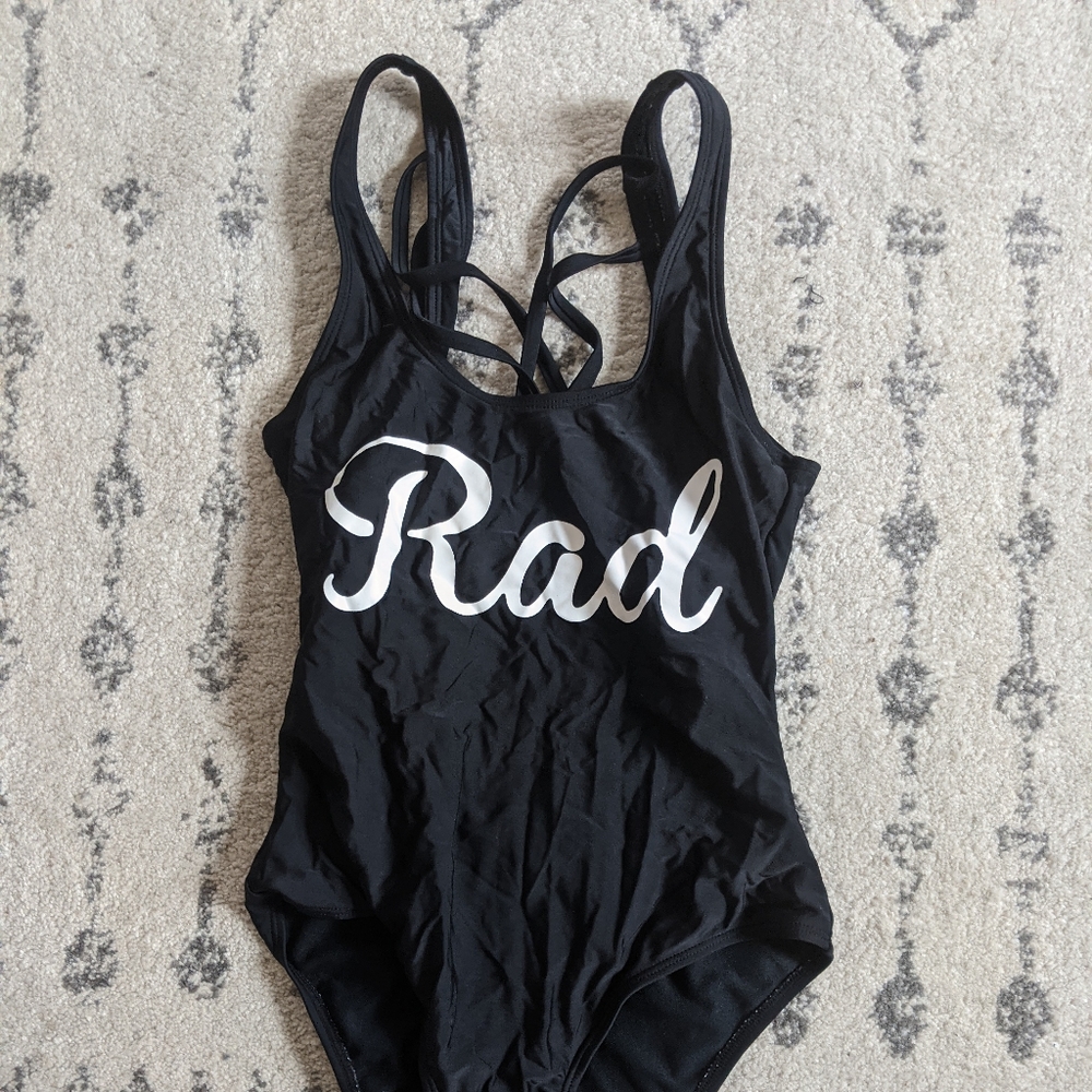 LA hearts rad one piece swimsuit